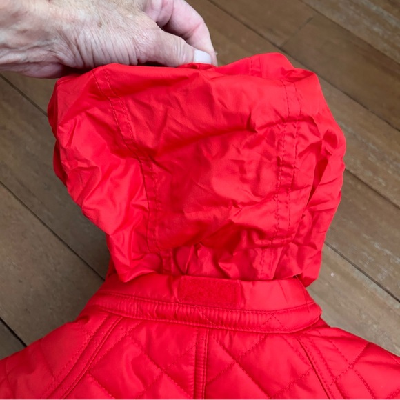 Tommy Hilfiger Quilted Barn Jacket Cherry Red - Picture 9 of 12